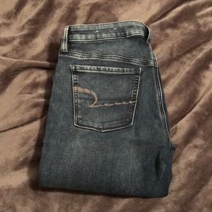 American eagle high rise skinny jegging dark wash
